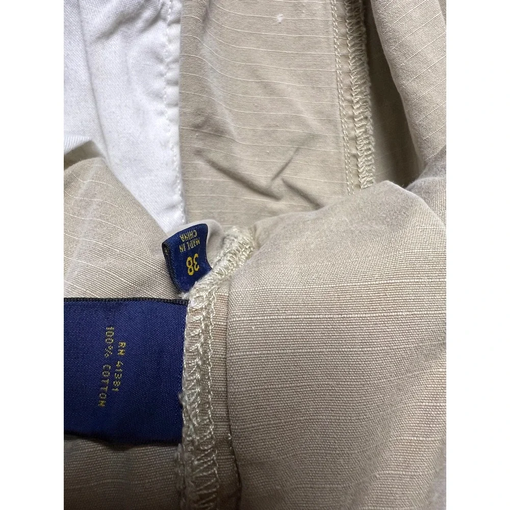 Polo Ralph Lauren Cargo Shorts Mens 38 Tan Ripstop Utility Classic Fit